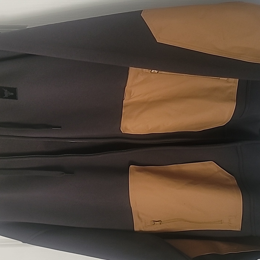 Under Armour "Project Rock" Men's Black and Tan Zip-Up Sweater